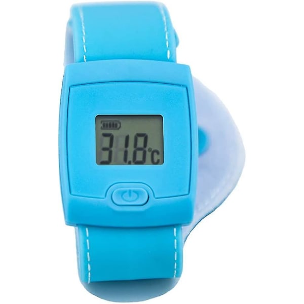 Lcd Bluetooth barntermometer för barn, digital febertermometer används med mobilapp Barnkläder Smart Bluetooth kroppstemperaturövervakning Wristba