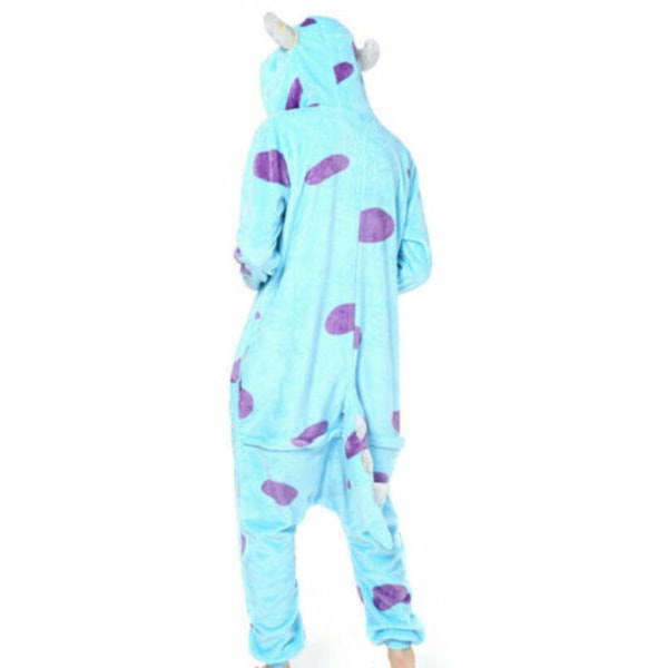 Dyr Pyjamas Kigurumi Nattkjole Kostymer Voksen Jumpsuit Antrekk V #2 Monster Sullivan #2 Monster Sullivan adult S