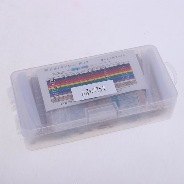 35 Värden 1% Resistor Kit Sortiment 0 Ohm - 1M Ohm (Förpackning med 1140) as described 180x85x45mm