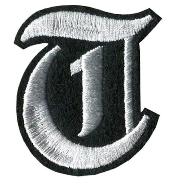 Engelske alfabet bogstaver blandet broderet påsyet badge stryge på til tøj as shown