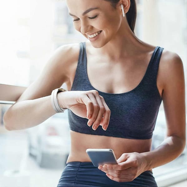 Til Garmin Lily 2 silikone rem urrem med magnetisk foldespænde