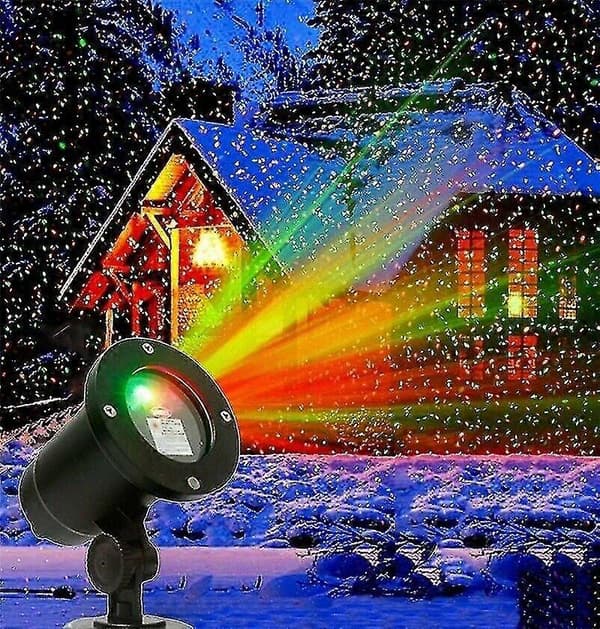 Jul LED-projeksjon utendørs landskap scene julelys
