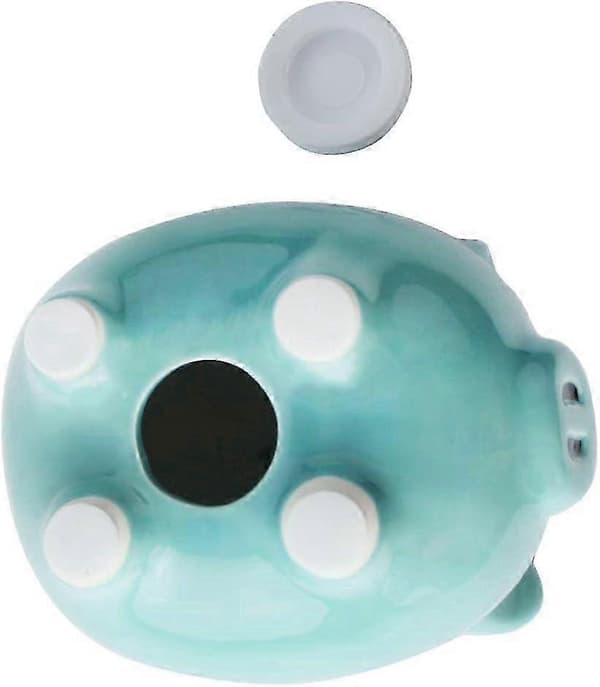 Keramisk spargris för barn Mini sparbössa 15 cm Vit Dolomit Barnkammare Inredning Present