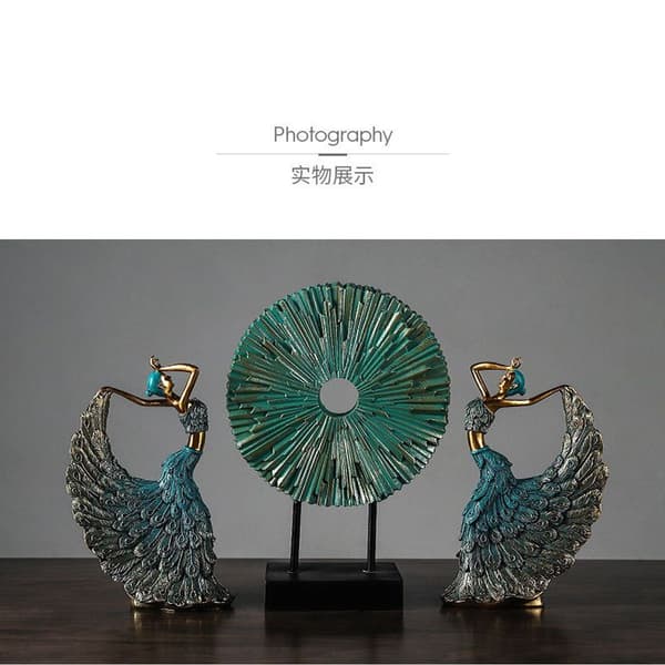 [KK] Peacock Dancer Ornaments, Dancer Statue, Female Dancer Statue, Handicrafts