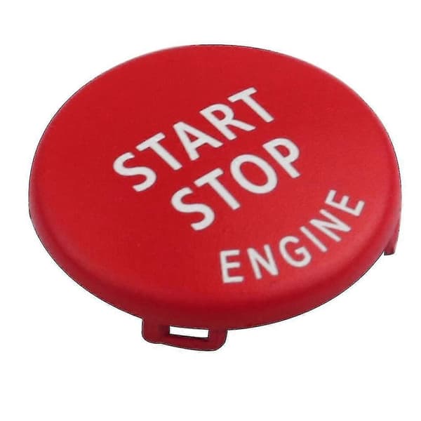 Knappdeksel Start Stopp Kompatibel med BMW E60 E63 E70 E71 E82 E84 E90 E91 E92 E93, Rød