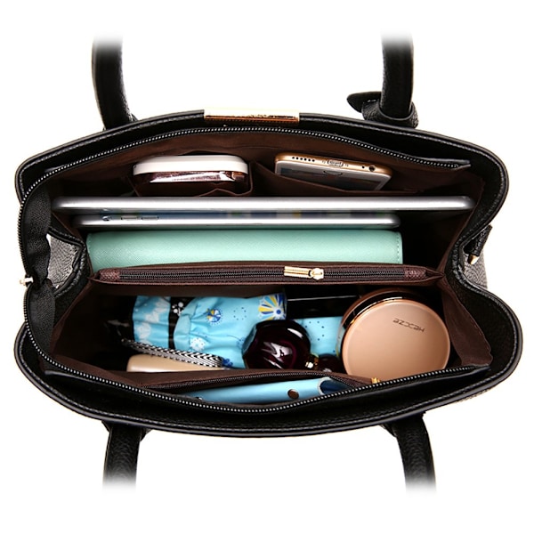 Håndtasker - Dame Top Handle Cross Body Håndtaske Mellem-Størrelse Håndtaske Holdbar Læder Tote Taske