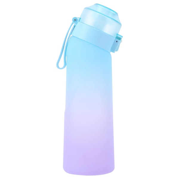 Smaksatt vattenflaska med 7 pods Air Water Up Bottle Frosted Black 650 ml Air Startup Set Vattenkopp för camping sport 0 Blå Blue