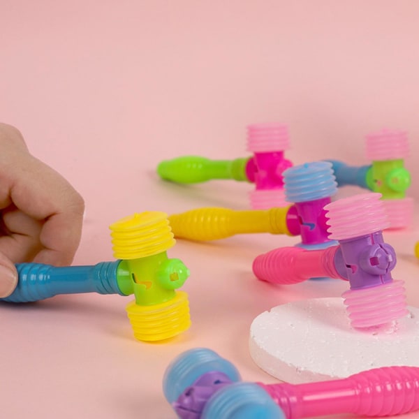 Barn hammar leksak med ljud Musikinstrument knackar sång leksak Pojkar Flickor Sensorisk färgglad skinka
