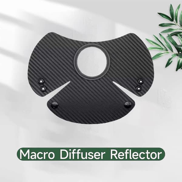 Blitsdiffuser Mykt lys Reflektor Modifikator Nytt sett for makrofotografering speilreflekskamera