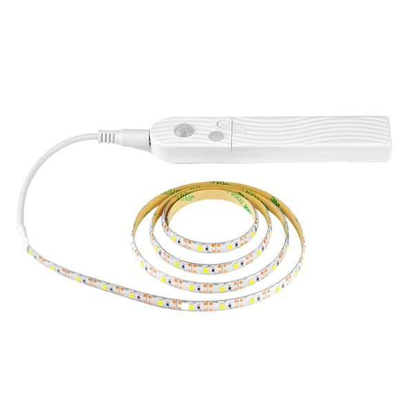 Batteridrivna LED Strip-ljus Pir Rörelsesensor Trådlös garderobslampa Relax A white light