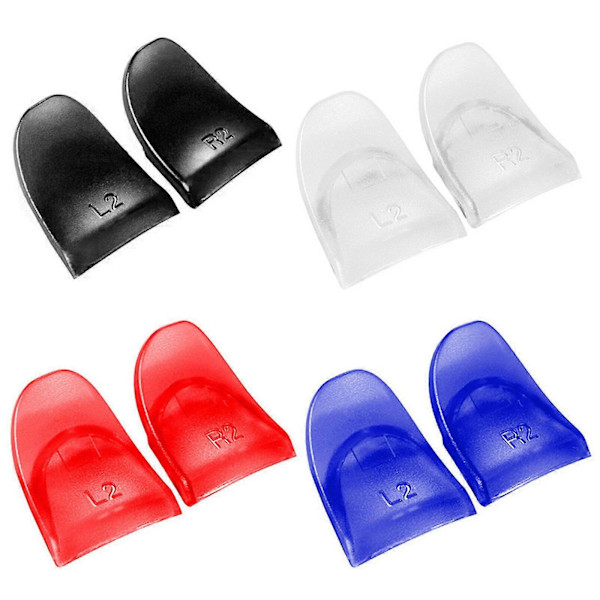 PS4 Handkontroll L2 R2 Trigger Förlängare Kit - Förlängda Knappar För Playstation 4 Handkontroll (1 Par/set) Black
