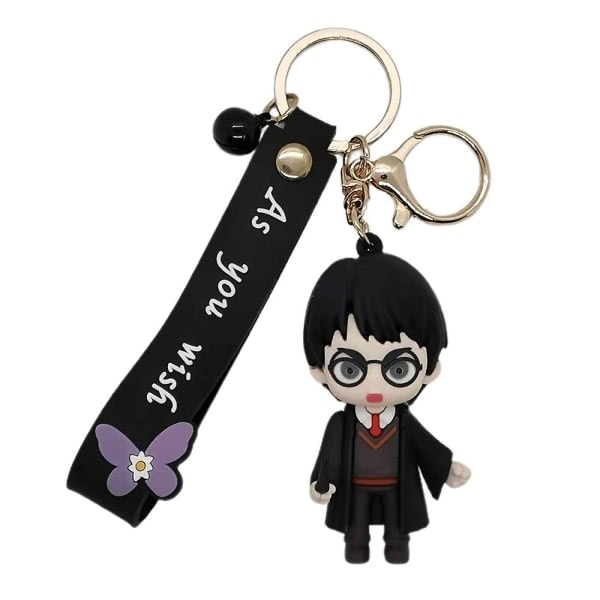 Cartoon Harry Potter School of Magic Keychain Keyring Kids