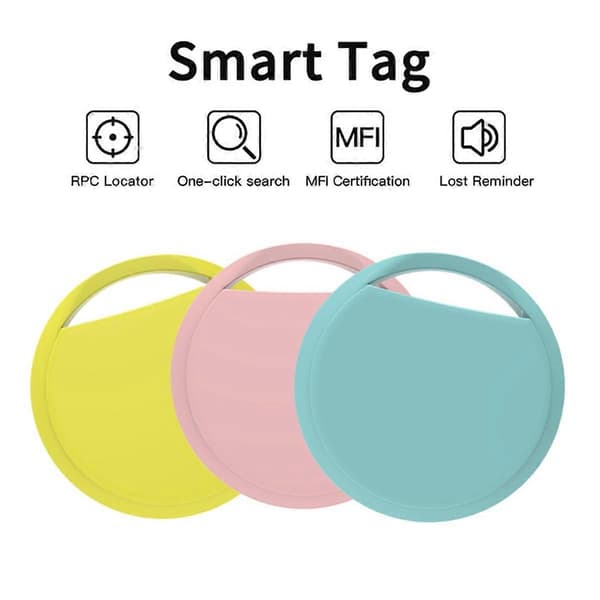 4-pack smarta spårningsbrickor för Hitta, för bagage, plånböcker, nycklar, väskor, husdjur Black