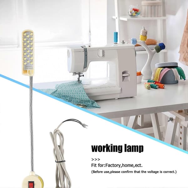 LED-lampe pære til symaskiner magnetisk montering