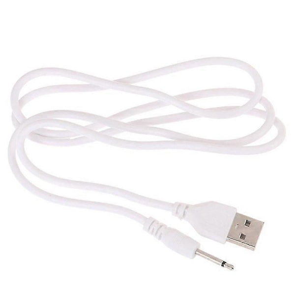 USB DC 2.5 Vibrator Laddningskabel för Uppladdningsbara Sexleksaker Vibratorer White