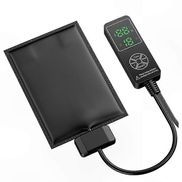 7x5 tommer varmemåtte til krybdyr med digital termostat-timer til terrarietanke
