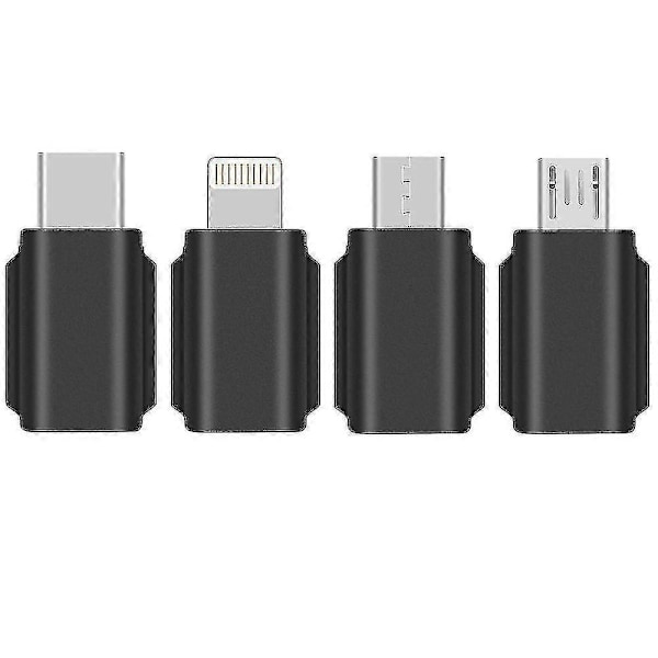 Smartphone-adapter för DJI Pocket 2 Osmo Pocket iOS Lightning Micro USB-C Android Positiv Standard Omvänd Data Gimbaldelar Black