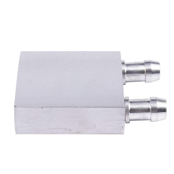 40x40x12mm Aluminium Vandvæskekølerblok Køleplade til Computer CPU Radiator Silver
