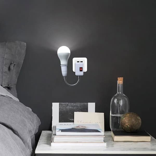 2 kpl E27 LED-lamppupidike, muunninlampunpidike kytkimellä, E27-kanta
