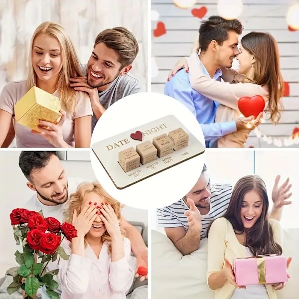 Date Dice, Take Out Dice for par, Portabelt terningesett i tre for par, voksne kvinner, menn