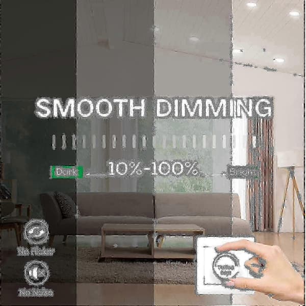 12 stk 7w Hvit Led Downlight Innfelte Taklamper Slank Spot Light