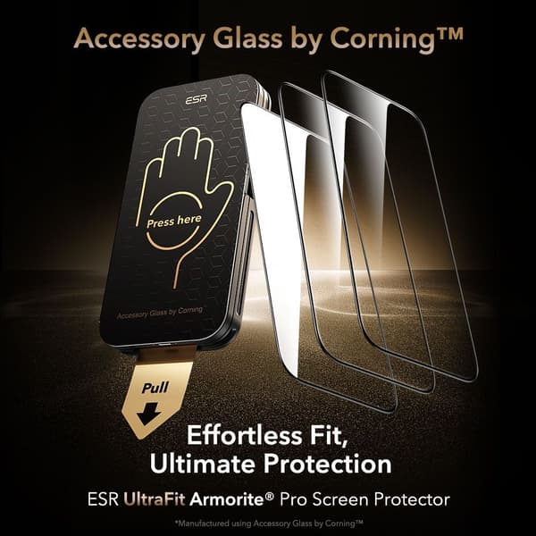 [KK]ESR iPhone 17 / 16 Pro UltraFit Armorite Pro Screen Protector Tempered Glass 150