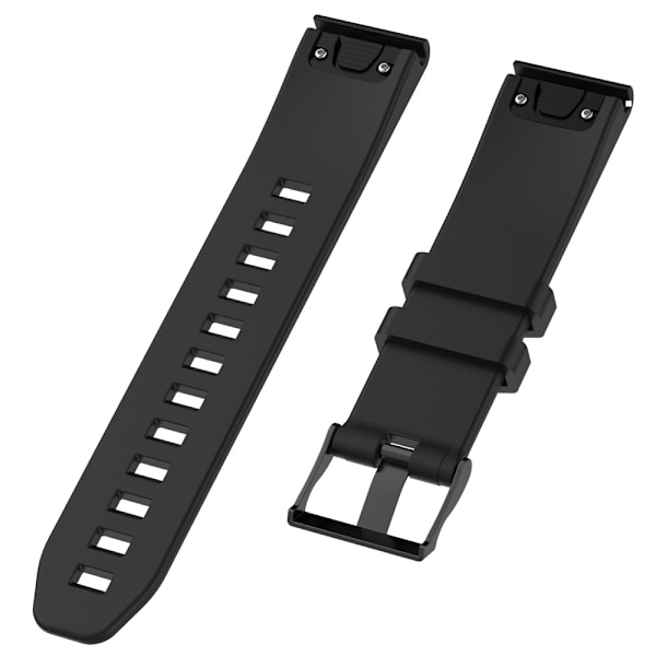 Silikoniranneke Garmin Fenix 5/5 Plus Musta