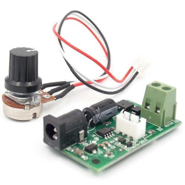 3A Lite hastighetskontrollkort CCmmini Mikrobryter PWM DC Motor Hastighetsregulator 6V12V24V Green