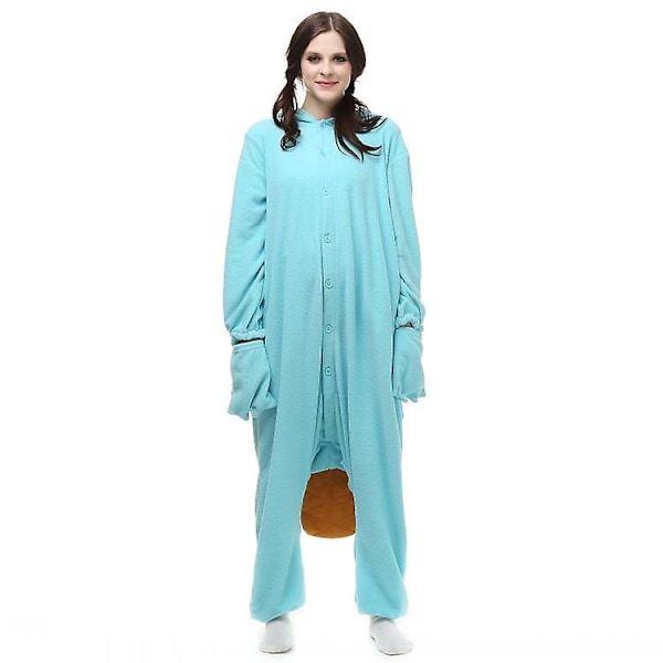 Unisex Perry Platypus -asuhaalarit Monster Cosplay -pyjamat Aikuisten Pyjamat Eläinpyjamat Haalarit, L
