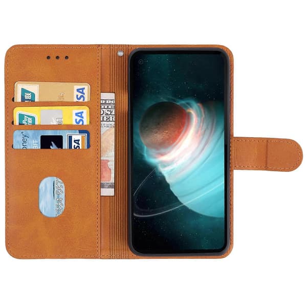 Læder telefoncover til Blackview BL6000 Pro 5G Brown