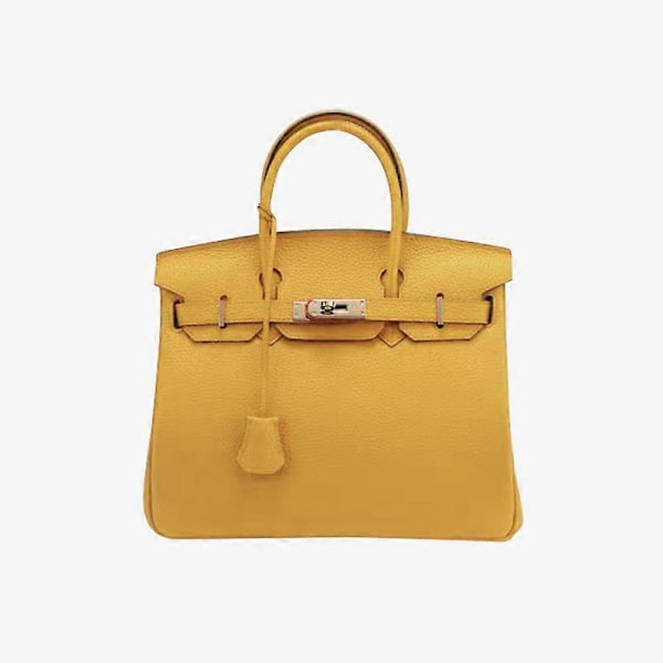 Valkoinen/30Platinum Naisten Olkalaukku Suuri Tilavuus Valkoinen Täydellinen Äitienpäivälahja 30x16x23cm Amber yellow/30