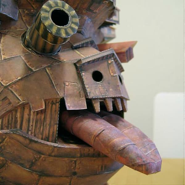 Hayao Miyazaki Howl's Moving Castle Land Version DIY Håndværk Papirmodel Sæt