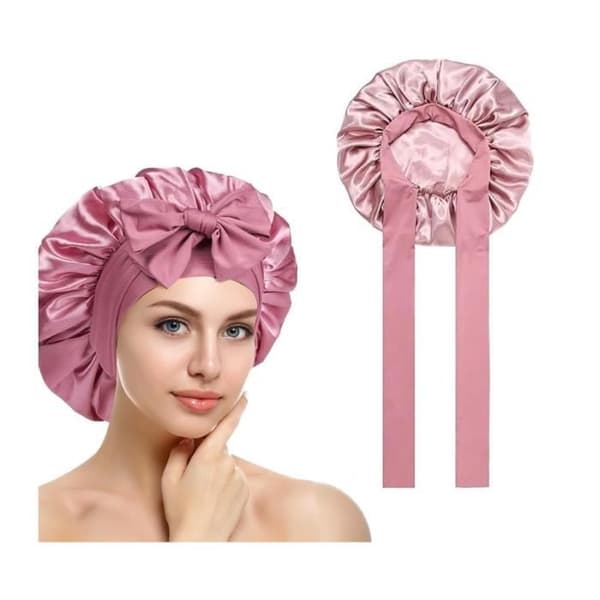 Nathue - Dame - Satin - Elastik - Pink - Behagelig for håret