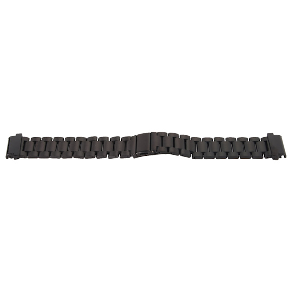 Dubbelspänne rostfritt stålarmband 24mm för Garmin Fenix 7S 6S 5S Svart