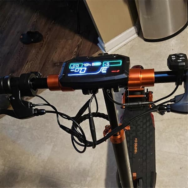 Elektrisk løbehjul Display Tilbehør til M4Pro S+ E-Scooter 48V Meter Instrument Reservedele Black