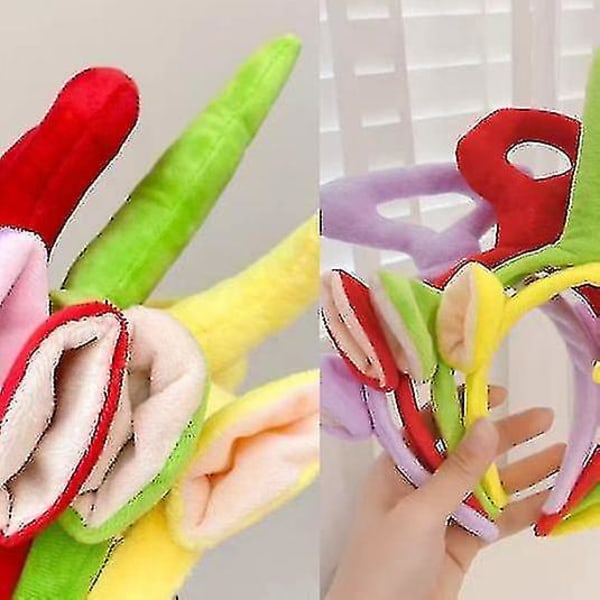 Teletubbies pannband - Pannband för barn och vuxna för fans av anime och tecknade serier grönt green 10.5cm