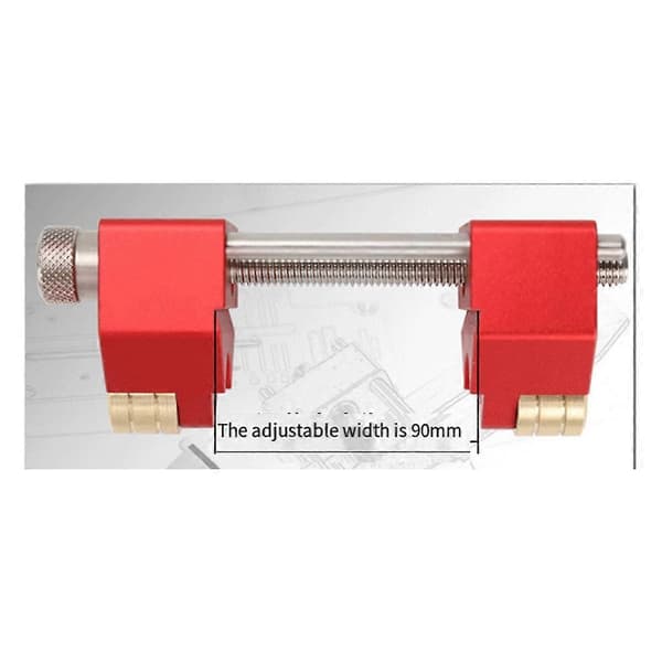 Slipesystem Honingsguide Slipeholder Vinkelfeste Vinkelmåler for Trebearbeidingsmeisel Red silver