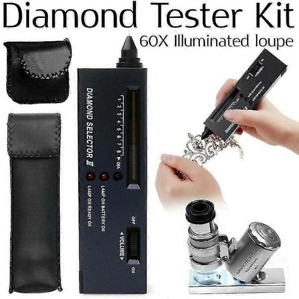 Guld Sølv Diamant Ædelsten Vælger Test Digital Elektronisk Tester Kit