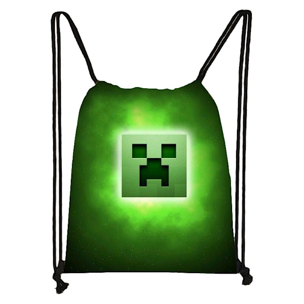 Minecraft Gymtaske Sort sort black one size