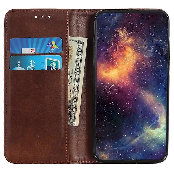 Til OnePlus 13 Etui Split Læder Flip Wallet Telefon Cover- Multicolor Coffee