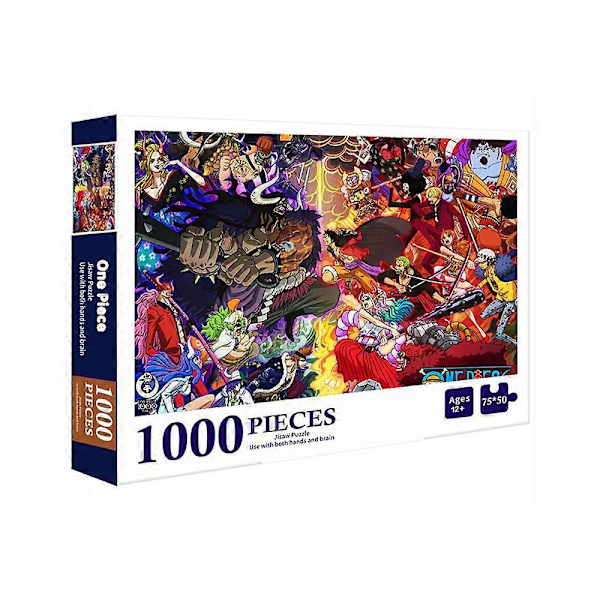 One Piece - 70 x 50 Cm - Fra 14 År - Puslespill med 1000 Brikker - Tålmodighet og Refleksjonsspill - Landskapsformat - Netto Bilde - Dekorasjon