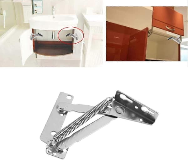 Lyft köksfällfäste fjäder köksfällfäste skåp hydrauliskt skåpdörrgångjärn silver