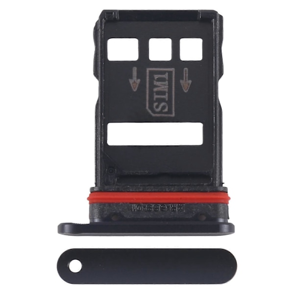 For ZTE nubia RedMagic 6s Pro SIM-kortbrett + SIM-kortbrett (Svart) Black