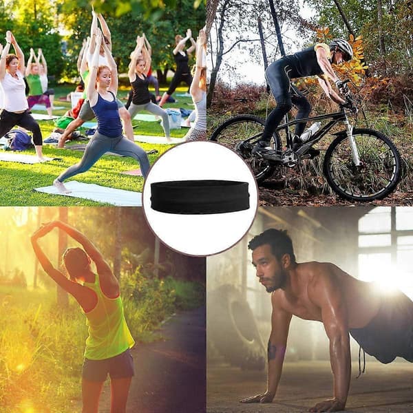 10-pack bomulls-yogapannband av - Bomulls-stretchpannband Elastiskt yogahårband för tonåringar