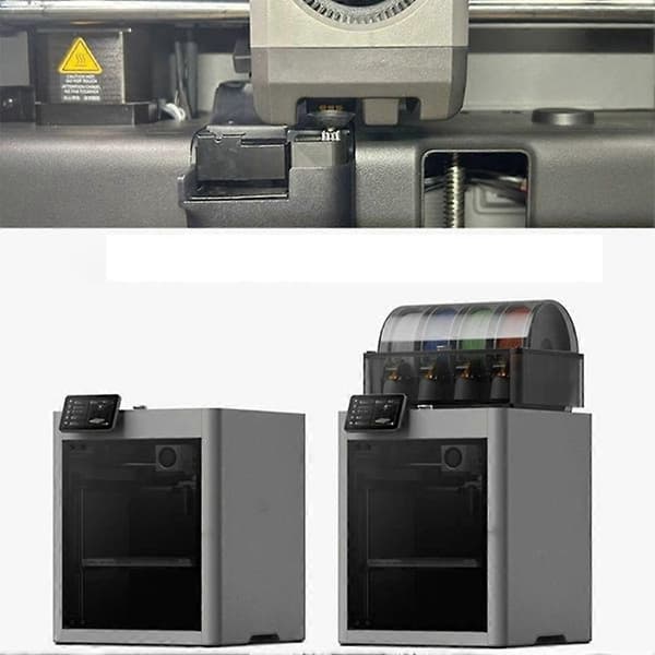 4 sæt silikonebørstedyser viskermonterede skrubbere printhovedrenser printerhovedaftørring til Bambu Lab P2S 3D-printer