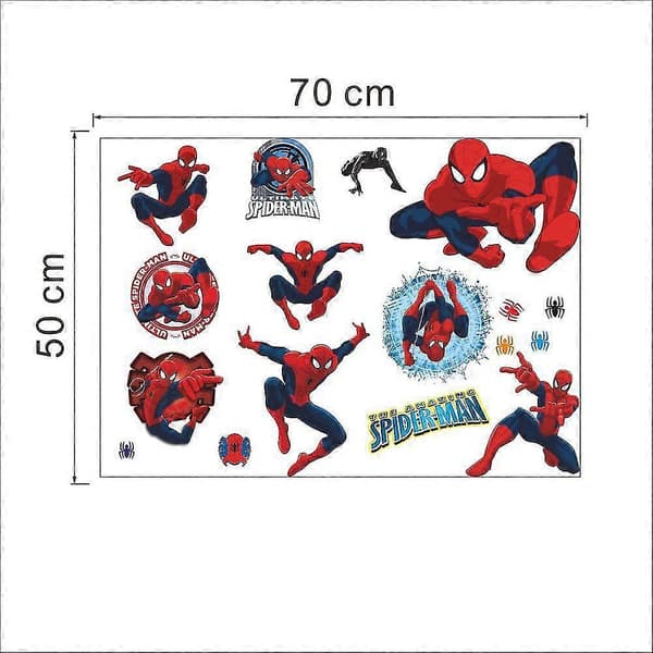Fantastiska Spiderman väggdekaler för barnrum, barnrumsinredning.