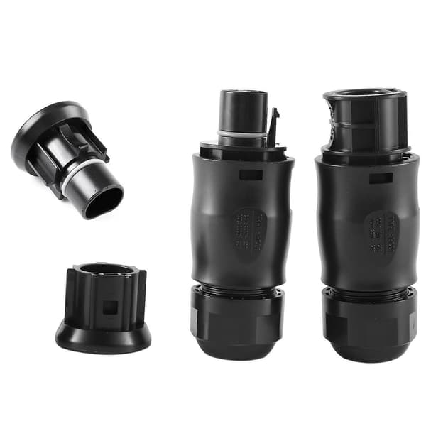 4 stk. Bc01 han + Bc01 hun + hanstik + hunstik han- og hun-solcelleforbindelser til Black