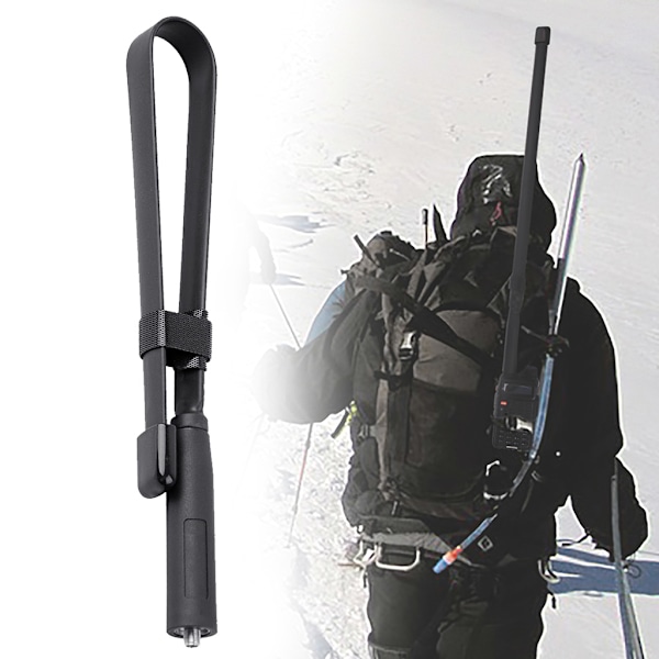 33/48cm taitettava interfoni-intercom-walkie-talkie-radioantenni Baofeng UV5R:lle 48 cm