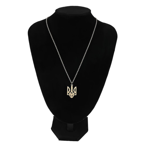 Ukraina Tryzub Halsband Ukrainska Symbol Smycken Legering Smycken Symboler Halsband Rose gold