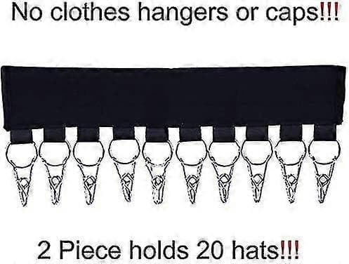 [KK]2-pack Cap Organizer Hanger, Baseball Cap Holder, Cap Organizer for Wardrobe, Foldable Clothes Drying Rack